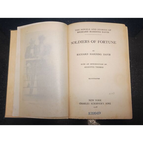 Soldiers Of Fortune by Richard Harding Davis 1918 Hardcover Edition Ex Library - Picture 9 of 15